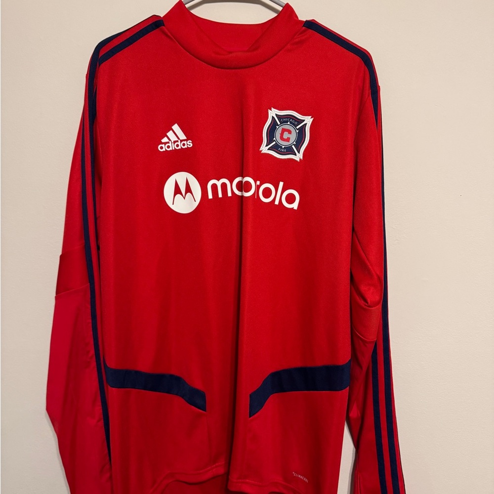 Adidas Chicago Fire Soccer Jersey long sleeve